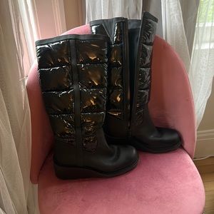 Wedge snow boots INC brand new never worn- just sat in closet!  Black